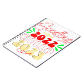 さようなら2022こんにちは2023かわいいクリスマスティー ノートブック (左側)