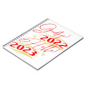 さようなら2022 Hello 2023 おもしろい新年2023 ノートブック (左側)