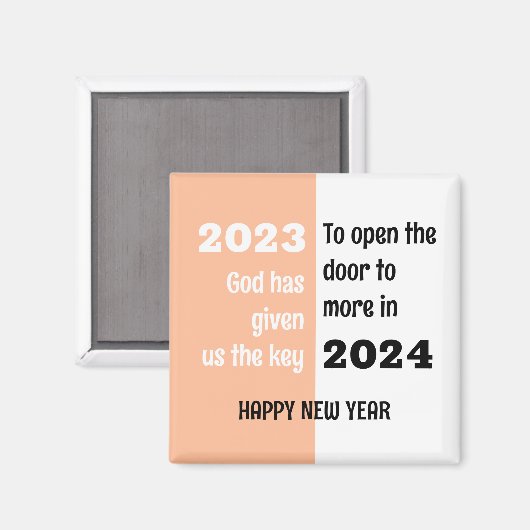さようなら2023 Hello 2024新年おめでとう マグネット (正面/裏面)