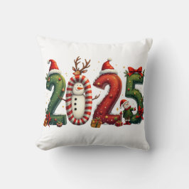 さようなら2024こんにちは2025メリークリスマスハッピー クッション
