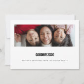 さようなら2024年モダン年写真 シーズンカード (正面)