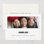 さようなら2024年モダン年写真 シーズンカード (正面/裏面)