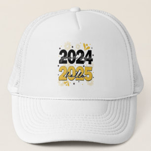 さようなら2024 Hello 2025花火ハッピーニューイヤー キャップ