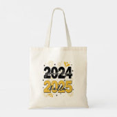 さようなら2024 Hello 2025花火ハッピーニューイヤー トートバッグ (裏面)