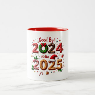 さようなら2024, Hello 2025 -フェスティバル新年マグカップ ツートーンマグカップ