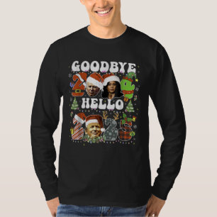 さようなら2024 Hello 2025 TRUMP \大晦日 Tシャツ