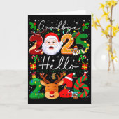 さようなら2025年 こんにちは2026年 ハッピーニューイヤーズイブ クリス カード (黄色い花)