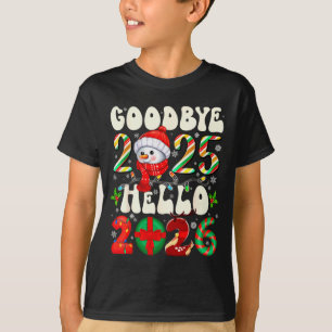 さようなら2025 こんにちは2026 メリークリスマス ハッピーニュー Tシャツ