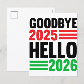 さようなら2025 Hello 2026 -祝s A Fresh Star シーズンポストカード