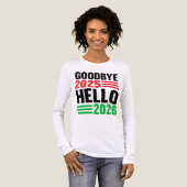 さようなら2025 Hello 2026 -祝s A Fresh Star トライブレンドTシャツ (正面全体)