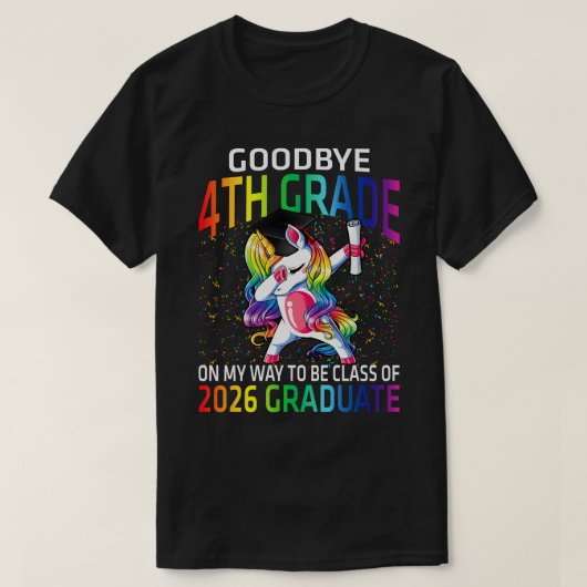 さようなら2026年4年生クラスGrad Hello 1st gra Tシャツ (デザイン正面)