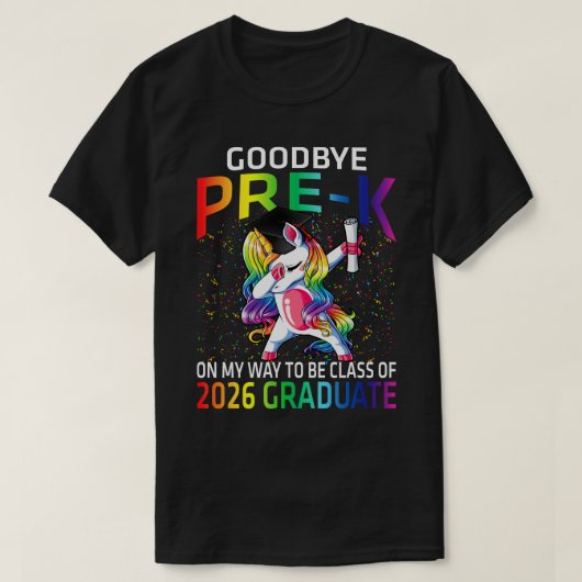 さようなら2026年Grad Hello 1年生UのPre-Kクラス Tシャツ (デザイン正面)
