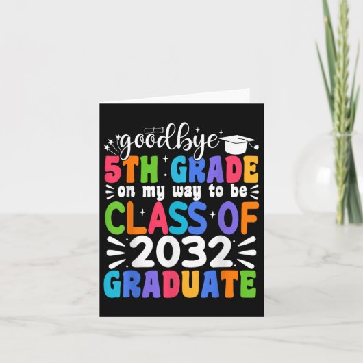 さようなら2032年卒業5年生 カード (正面)