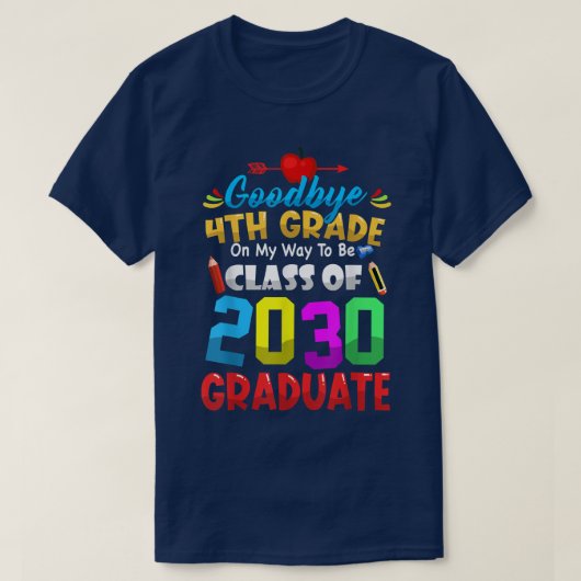 さようなら2033年4年生キュートグラード Tシャツ (デザイン正面)