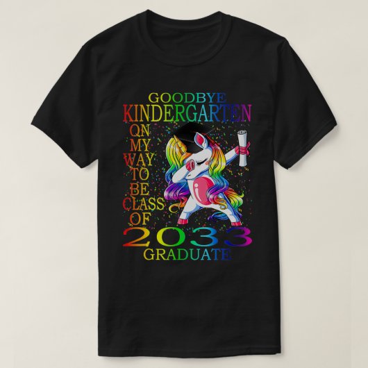 さようなら2033 2021年の幼稚園クラスこんにちは Tシャツ (デザイン正面)