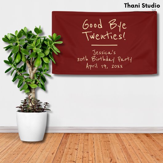 さようなら20sミニマフェミニンリストモダンタイポグラフィ 横断幕