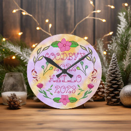 さようなら20XX HELLO 20XX ラウンド壁時計