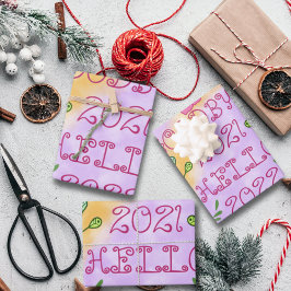 さようなら20XX HELLO 20XX ラッピングペーパーシート