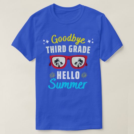 さようなら3年生こんにちは夏の最終日 Tシャツ (デザイン正面)
