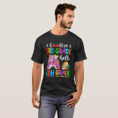 さようなら3年生こんにちは4年生先生戻る Tシャツ (正面フル)