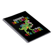 さようなら3年生こんにちは4年生Tレックス恐竜 ノートブック (右側)