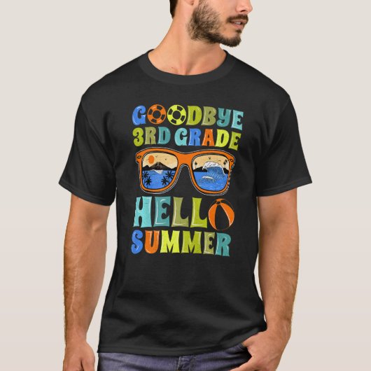 さようなら3年生ハローサマースクール先生スタッド Tシャツ (正面)