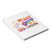 さようなら3年生 タイダイ 最後の日 3rd Grade ノートパッド (アングル)