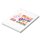 さようなら3年生 タイダイ 最後の日 3rd Grade ノートパッド (回転)