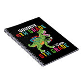 さようなら4年生こんにちは5年生Tレックス恐竜 ノートブック (右側)