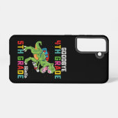 さようなら4年生こんにちは5年生Tレックス恐竜 SAMSUNG GALAXYケース (裏面横)