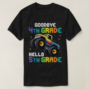 さようなら4年生モンスタートラック卒業 Tシャツ