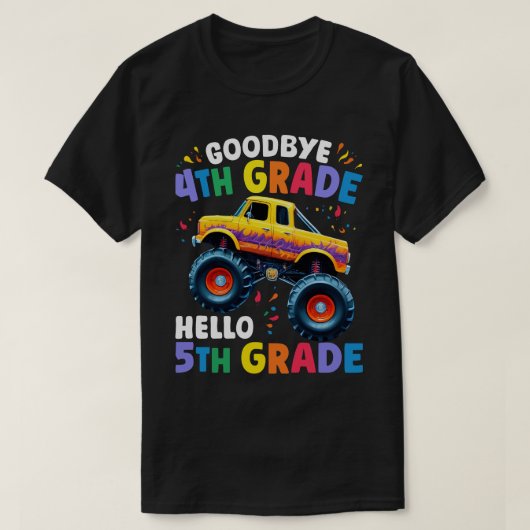さようなら4年生モンスタートラック卒業 Tシャツ (デザイン正面)