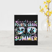 さようなら4年生Hello夏4年生Last D カード (黄色い花)