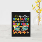 さようなら5年生から中学1年生 カード (黄色い花)