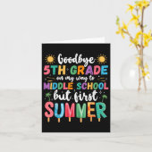 さようなら5年生から中学1年生 カード (黄色い花)