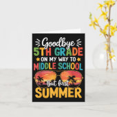 さようなら5年生から中学1年生 カード (黄色い花)