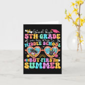 さようなら5年生から中学1年生 カード (黄色い花)