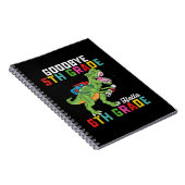 さようなら5年生こんにちは6年生Tレックス恐竜 ノートブック (右側)