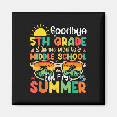 さようなら5年生の中学校卒業 マグネット (正面)