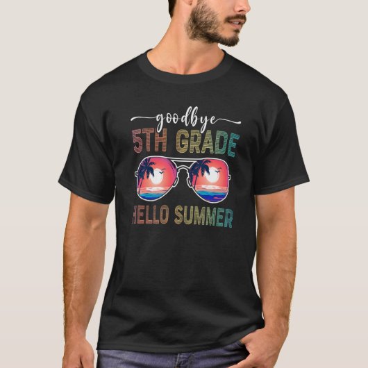 さようなら5年生Helloサマーサングラスバカーション Tシャツ (正面)