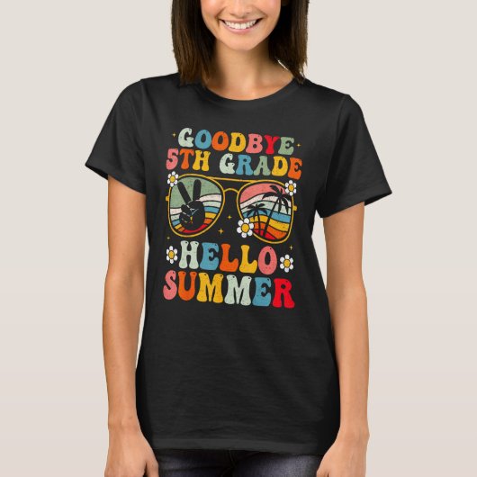 さようなら5年生Hello夏Groovy 5年生 Tシャツ (正面)