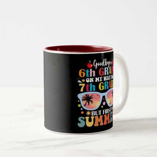 さようなら6年生こんにちは7年生が初夏 ツートーンマグカップ (正面右)
