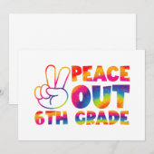 さようなら6年生 タイダイ 最後の日 6年生 案内状 (正面/裏面)