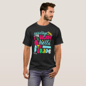 さようなら7年生こんにちは8年生かわいい1日目 Tシャツ (正面フル)