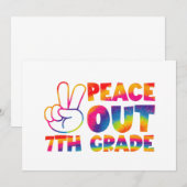 さようなら7年生 タイダイ 最後の日 7年生 案内状 (正面/裏面)