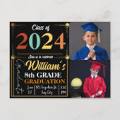 さようなら8年生ハローサマースクールカスタム 案内ポストカード (裏面)