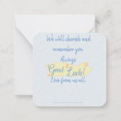 さようなら!お前を恋しく思守る ノートカード (裏面)