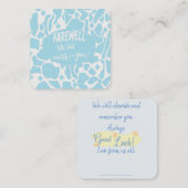 さようなら!お前を恋しく思守る ノートカード (正面/裏面)