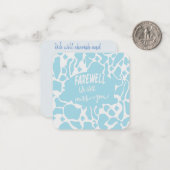 さようなら!お前を恋しく思守る ノートカード (正面/裏面インサイチュ)