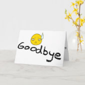 **さようなら*** そしてあなたの幸せを願っています カード (黄色い花)